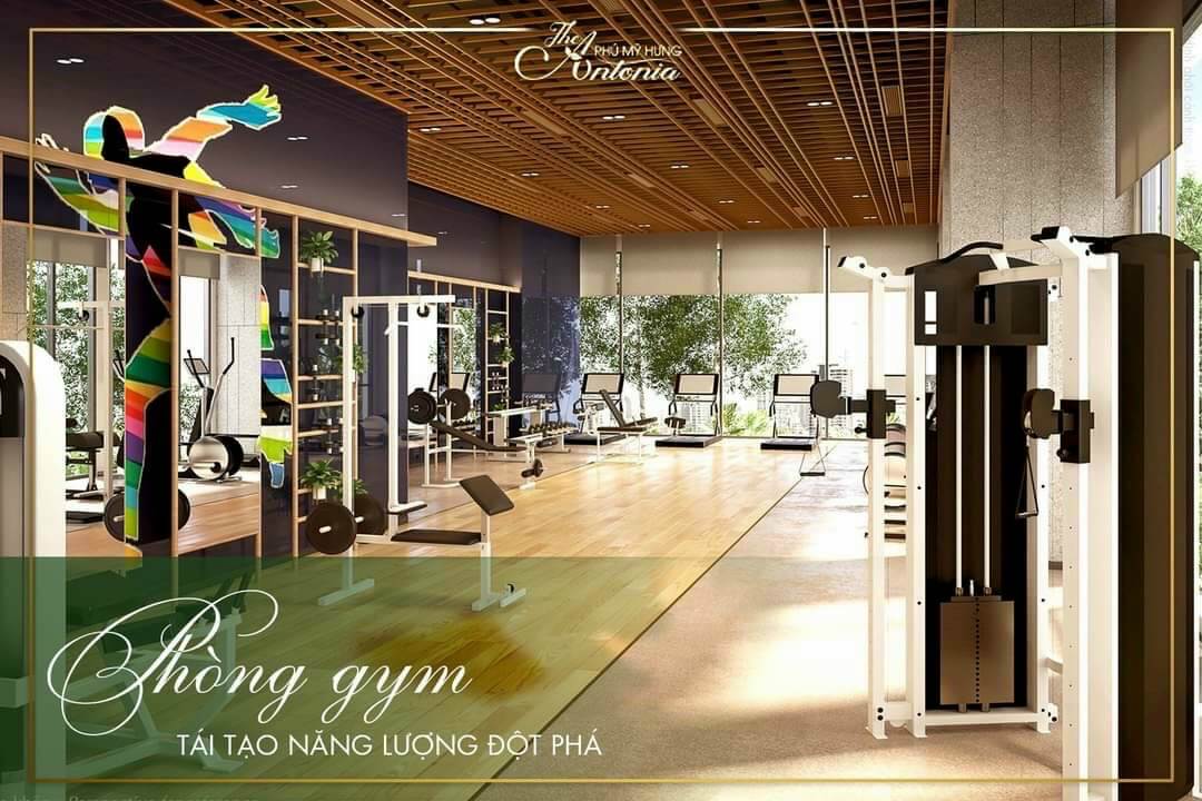 Phòng Gym căn hộ The Antonia Phú Mỹ Hưng